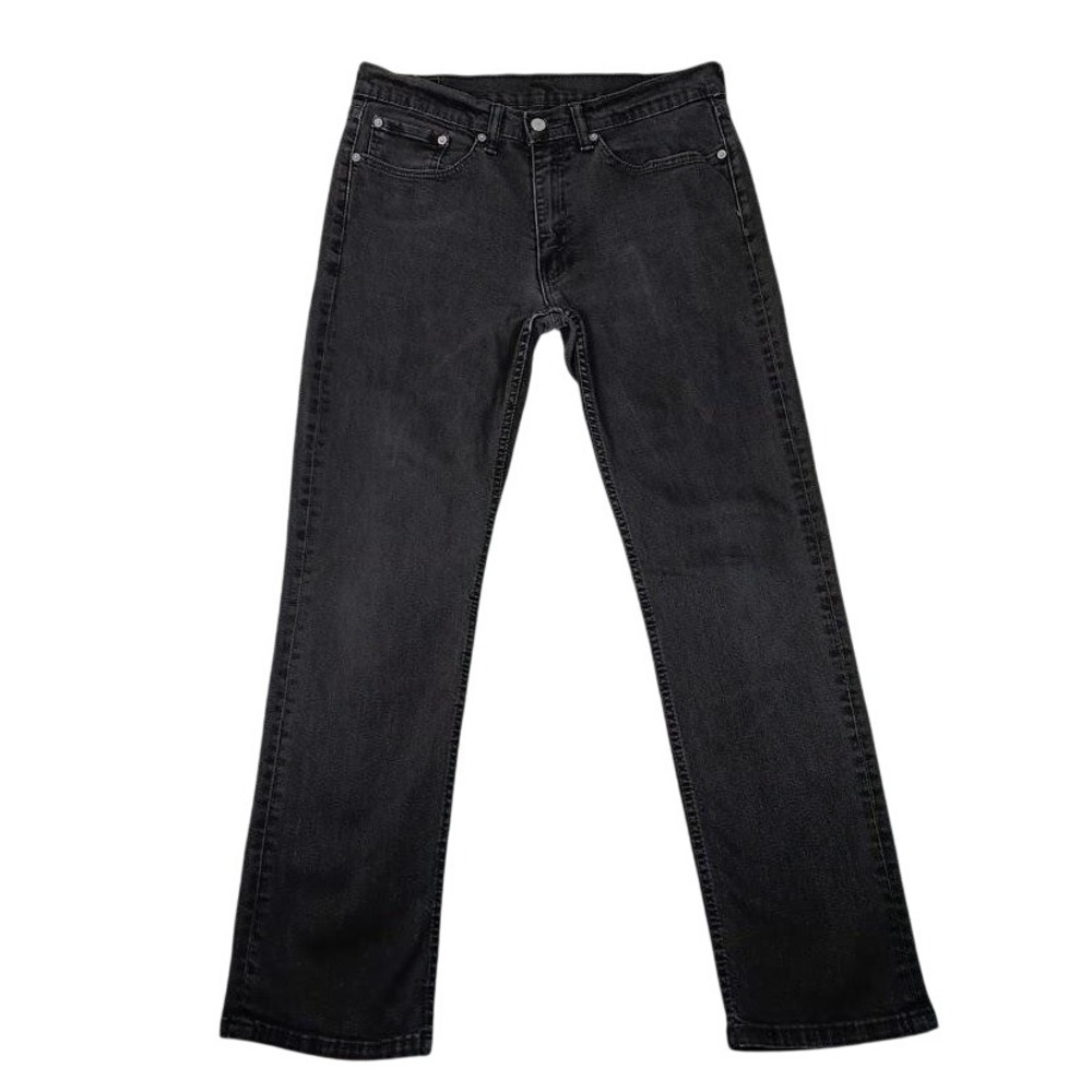 Levi's 514 Jeans Mens 34x32 Black Straight Leg Denim Stretch Classic 99% Cotton